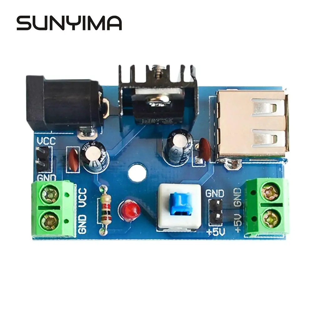 SUNYIMA dc-dc 7-15 в модуль питания 9 в 12 В до 5 В понижающий преобразователь понижающий модуль питания