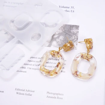 

Newly Silicone Leaf Earring Pendant Jewelry Epoxy Mold Resin Casting Mould Tool 11.6x13.7cm FIF66