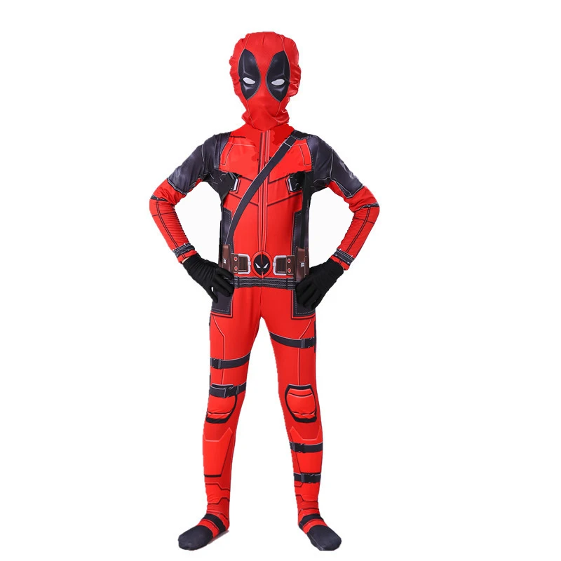 Kids Deadpool Costume - Cosplay Costumes for Children, Perfect for Halloween and Carnival Parties - Boys Party Suit image 3
