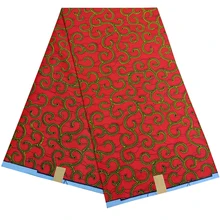 Африканский высокое качество лоза вьющиеся линии печати воск ткань Анкара Pagne DIY текстиль для леди 6 ярдов