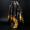90*90cm square silk scarf Women Shawl Print Satin Hijab Female Luxury Brand Square Lady muffler coverchief bandanna pareo girl 1