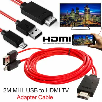 

Hot Sale MHL Micro USB to HDMI 1080P TV Cable Adapter For LG Android Samsung Phones 11PIN