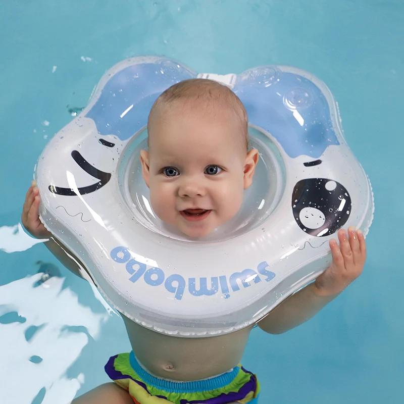 Baby Swim Ring Neck Collar Floating Circle For Toddlers PVC Inflatable Dual Hot