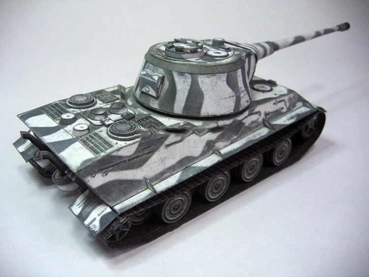 1:35 немецкий Лев тяжелый танк DIY 3D бумажная карта модель Конструкторы строительные игрушки развивающие игрушки Военная Модель