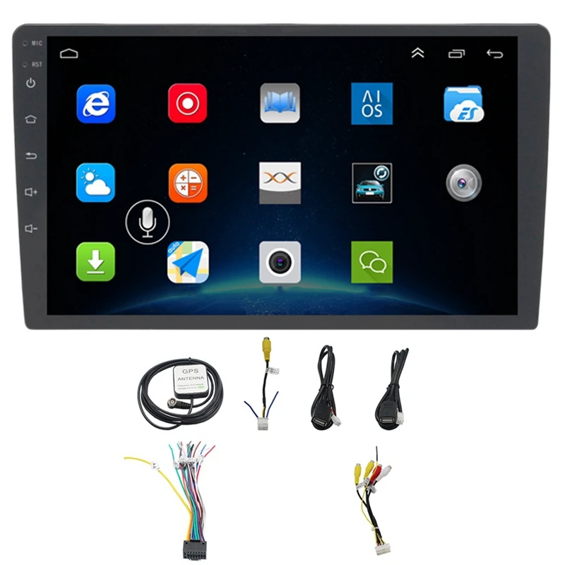 

10.1 Inch Android 8.1 Car Bluetooth Wifi Gps Navigation Quad-Core Radio Video Audio Multimedia Mp5 Player