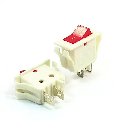 

2 x AC 15A/250V 20A/125V Red Light I/O SPST Snap in Boat Rocker Switch