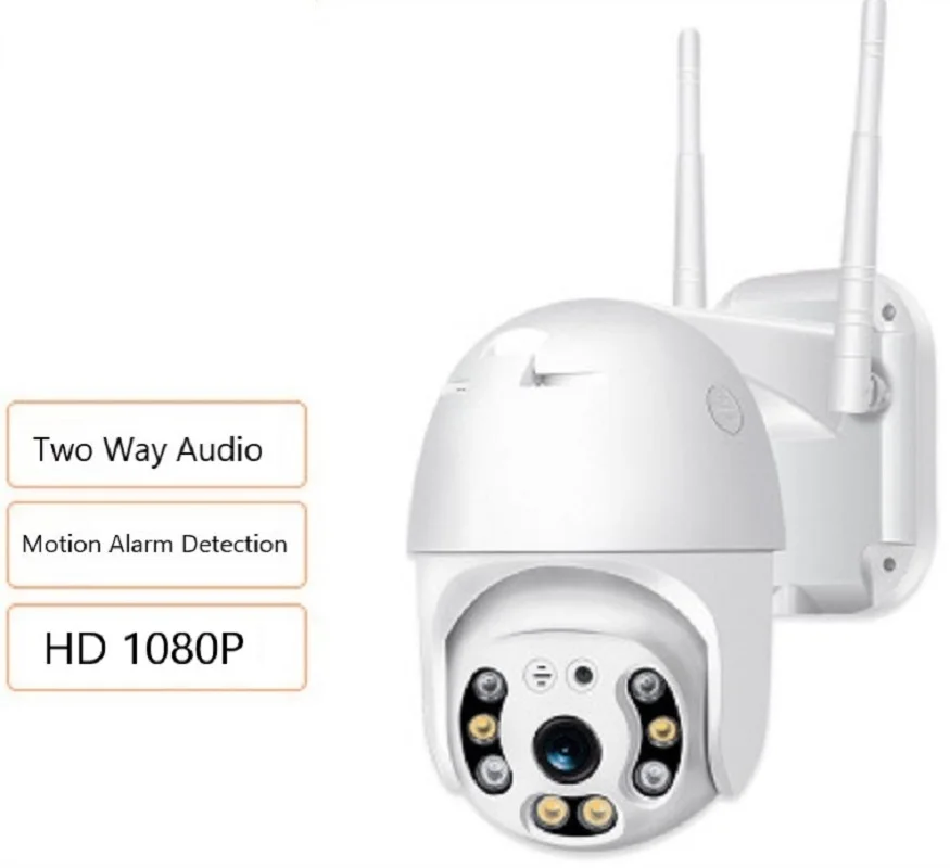 

1080P Outdoor Speed Dome Wifi IP Camera 2MP H.265 Audio PTZ Wireless AI Camera Cloud-SD Slot ONVIF Security CCTV Camera