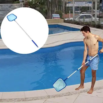 

Swimming Pool Salvage Net Pool Landing Cleaner Net Pond with Aluminium Cleaning Skimmer Tools Telescopic Leaf Garbage Pole Y2M2