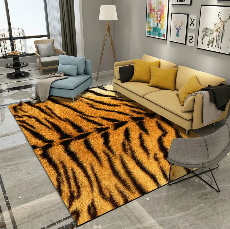NG021-8 Cilected 80x120 см животный мех искусственный Леопардовый принт ковер для гостиной, спальни, кофейный столик кресло коврик нескользящий Водонепроницаемый дверной коврик - Цвет: NG021-8