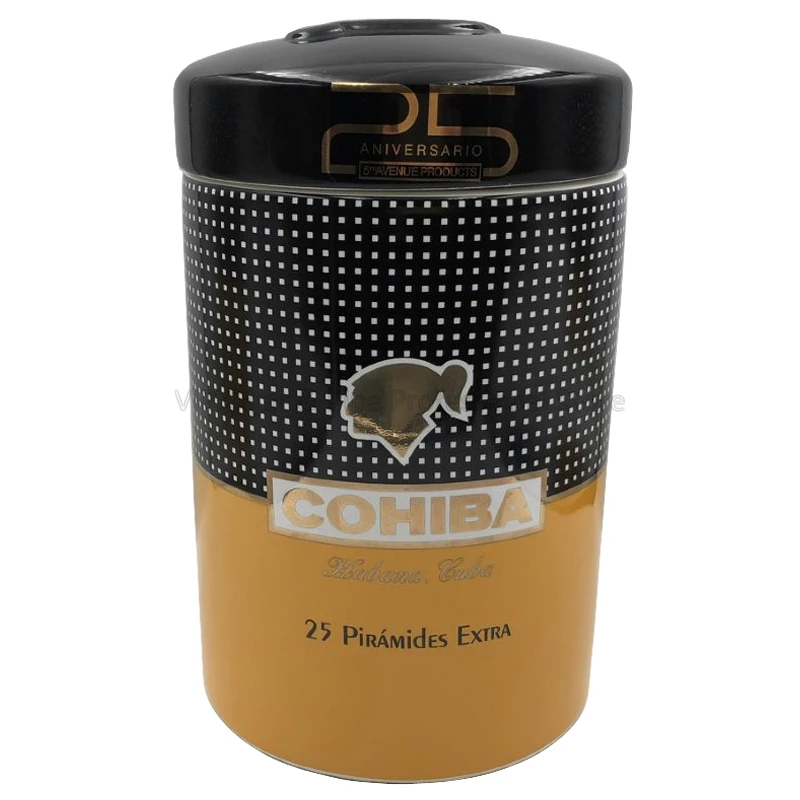 COHIBA, тонкая керамическая, для путешествий, пирамиды, дополнительная сигарная трубка, баночка, Humidor Box, для улицы, для сигар, Humidor, 5-10 пальцев