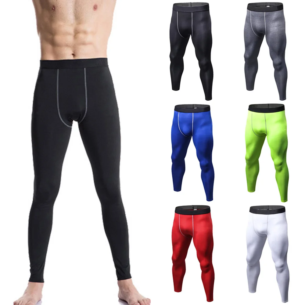 Мужские облегающие тренировочные штаны Спортивные Фитнес тренировочные штаны для бега быстросохнущие SPSYL0103