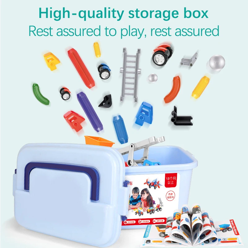 Kopen 19 56 Pcs Magneet Speelgoed Sticks   Ballen Magnetische Bouwstenen Auto Kits Bouw Speelgoed Designer Educatief Speelgoed Voor kinderen
