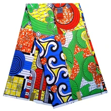 African Fabric 6Yards wax Print Fabric Ducth Nigerian Ankara wax Cloth