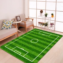 Фланелевый ковер, мини-коврик для футбольного поля, коврик для ванной комнаты, противоскользящий напольный коврик для комнаты, дома, детской комнаты, украшения