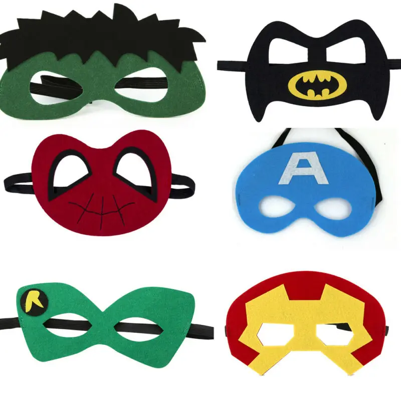 Hip Hop Mask Halloween Mask Kids Party Masks Baby Boy Girl Fancy Dress Costume Party Masks Creative Boys Girls Party Masks