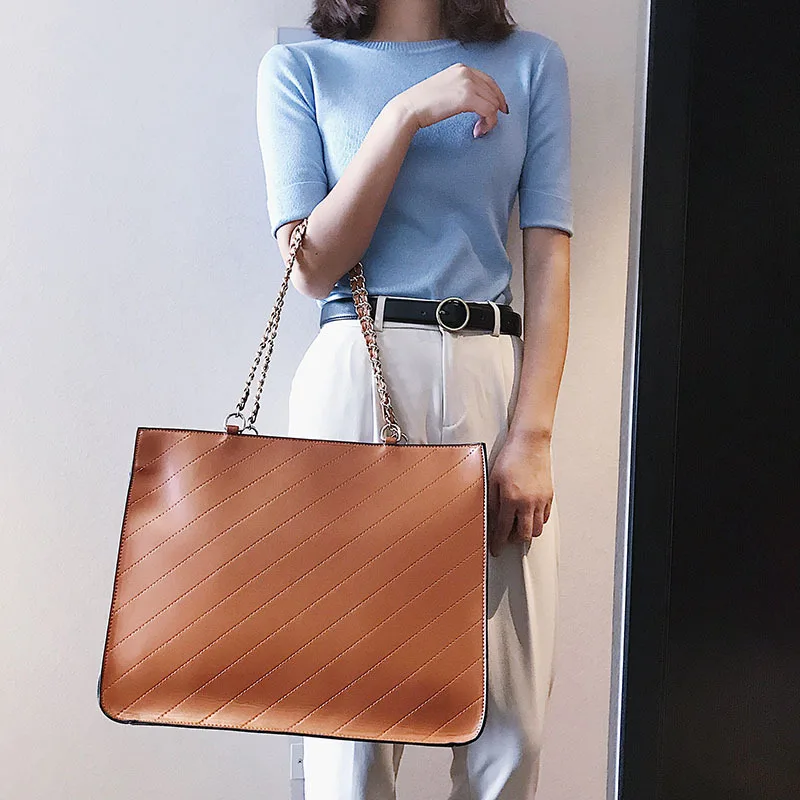

Place of Origin Supply of Goods 2018 Autumn And Winter New Style Europe And America Style Chain Shoulder Large Bag Fashion Handb