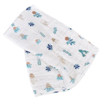 

Printing Baby Blanket Newborn Wrap Towel Baby Bath Towel Infant Accessories Soft Baby Gauze for Home Outdoor (Potted Plant)