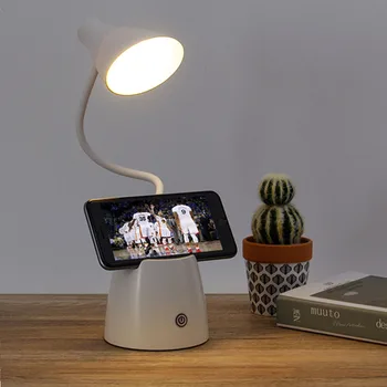 

Led Modern Table Lamp Eye Children Office Book Lamp Reading Study USB power bank Protecti Desk Light Bedroom Bedside Lamp ABS