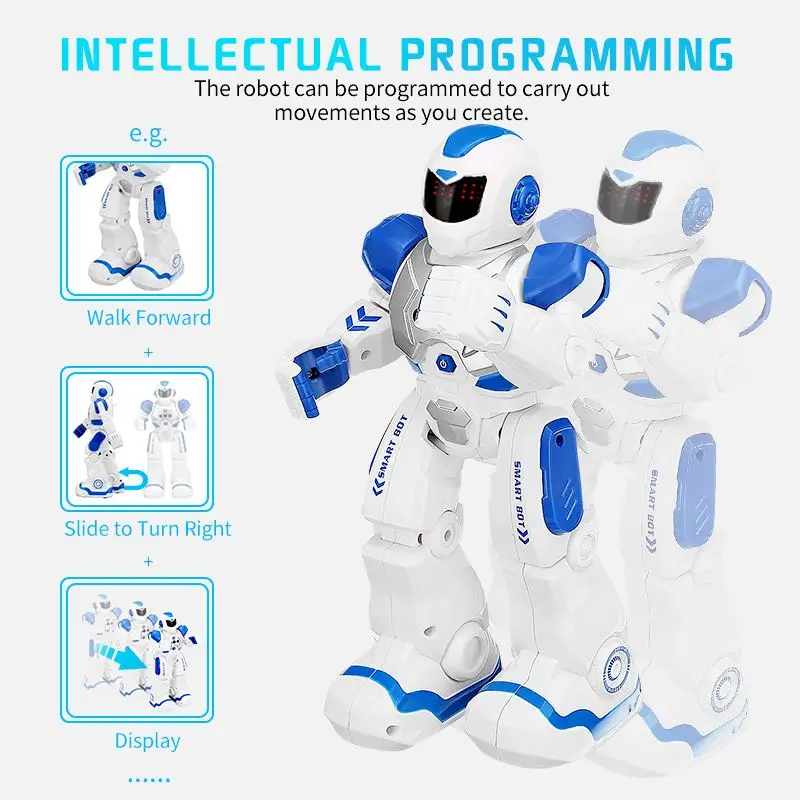 RC Music Dance Robot Toy Remote Control Gesture Robot Smart Action Infra-red Interactive Toy Gift For Children Kid