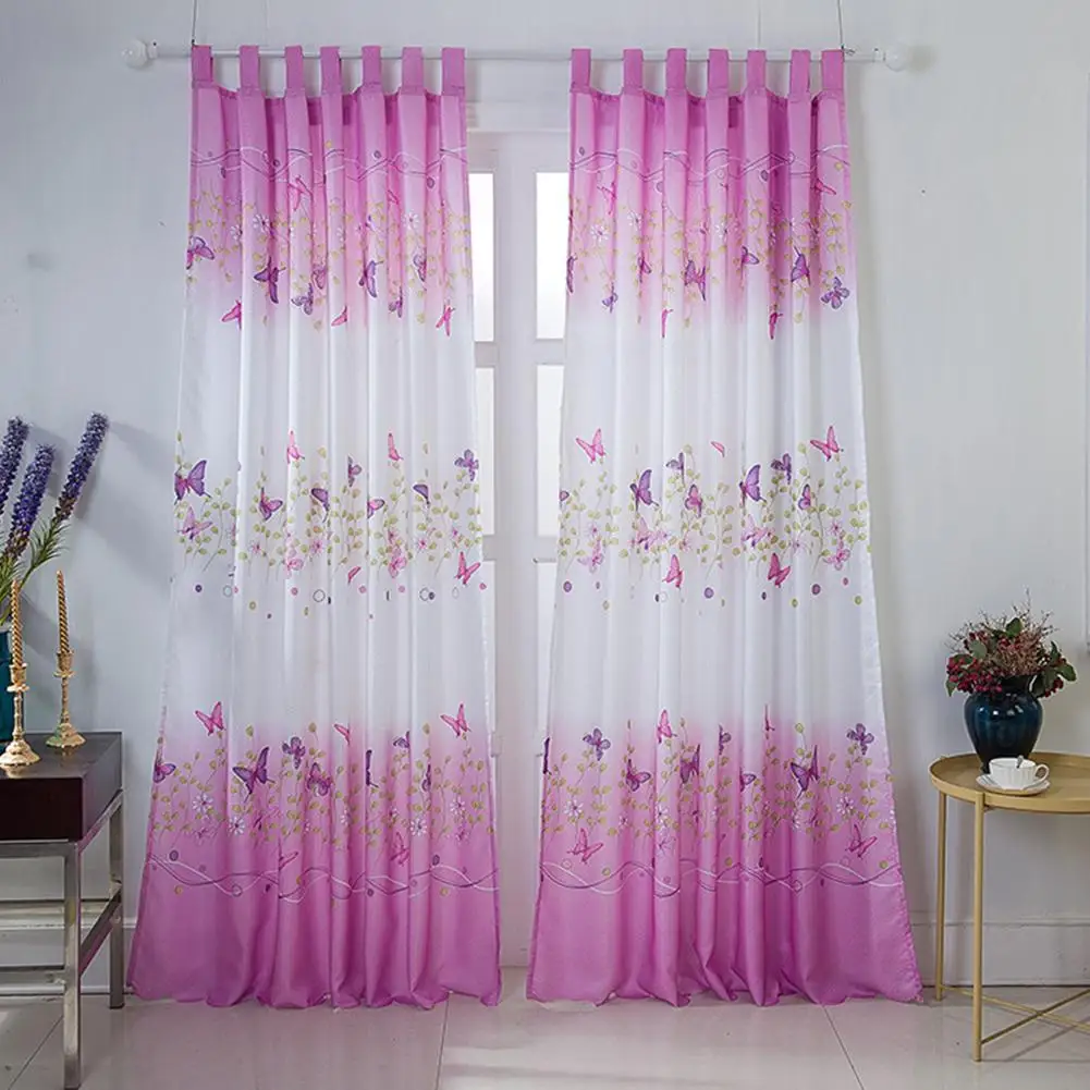 HobbyLane элегантные бабочки печать окна шторы для гостиной спальни Декор