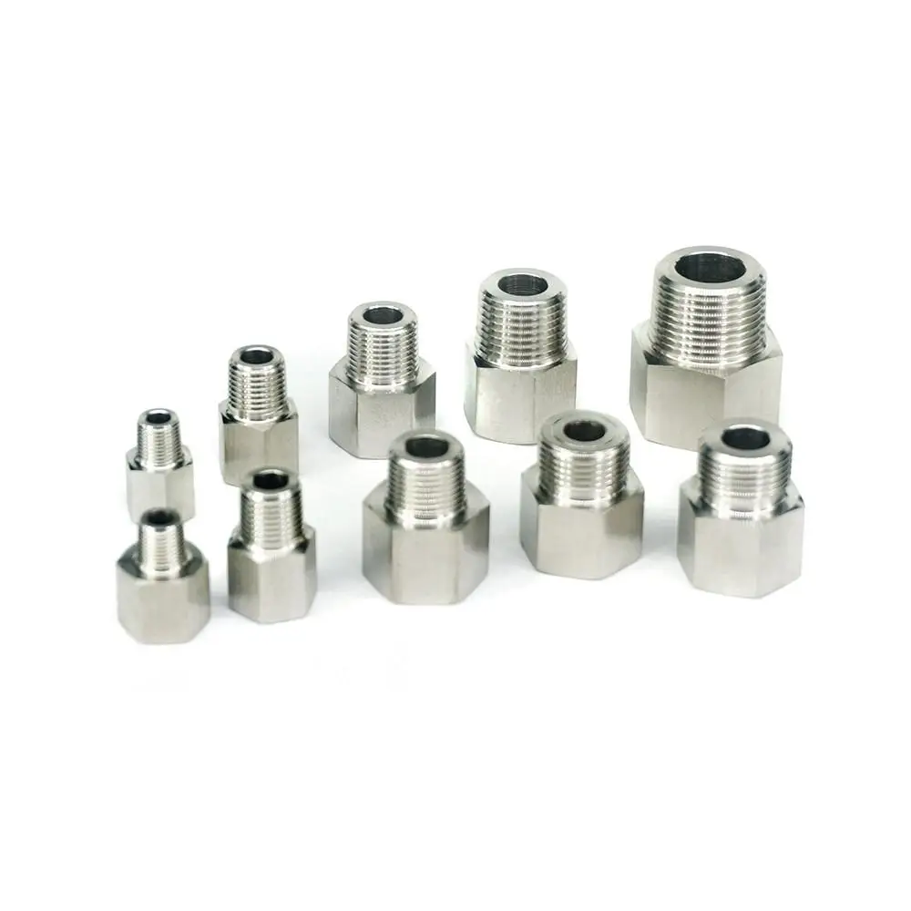 Pipe Fitting Water Pipe Fitting Hose Pipe Fitting Reduce BSPP BSPT Metric Female-Male 304 Stainless Steel Hex Pipe Fitting High Pressure