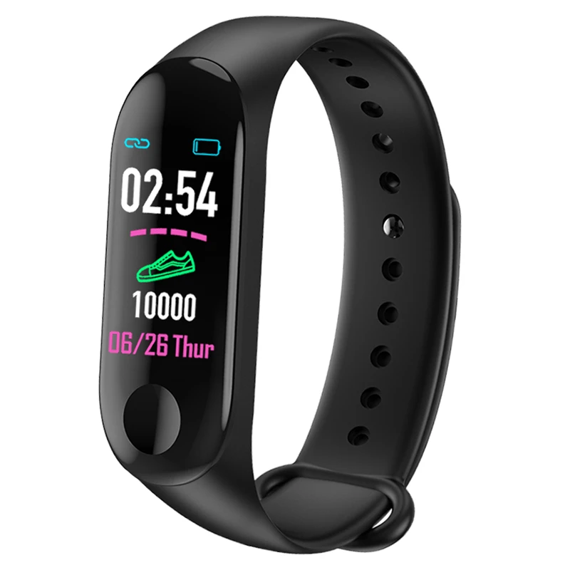 M3 Smart Band Waterproof Pedometer Fitness Tracker Blood Pressure Heart  Rate Monitor Smart Bracelet Men Women Sport Smart Watch - Wristbands -  AliExpress