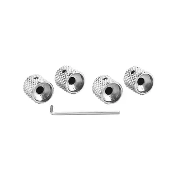 

4Pcs/set GD139A Metal Dome Tunning Knobs Flat Head Tuner with Wrench for LP TL