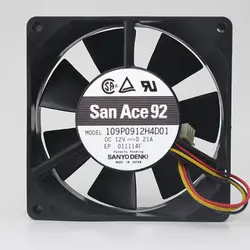 Настоящий Sanyo 9025 12V 0.21A 109P0912H4D01 3-проводное Охлаждение вентилятором