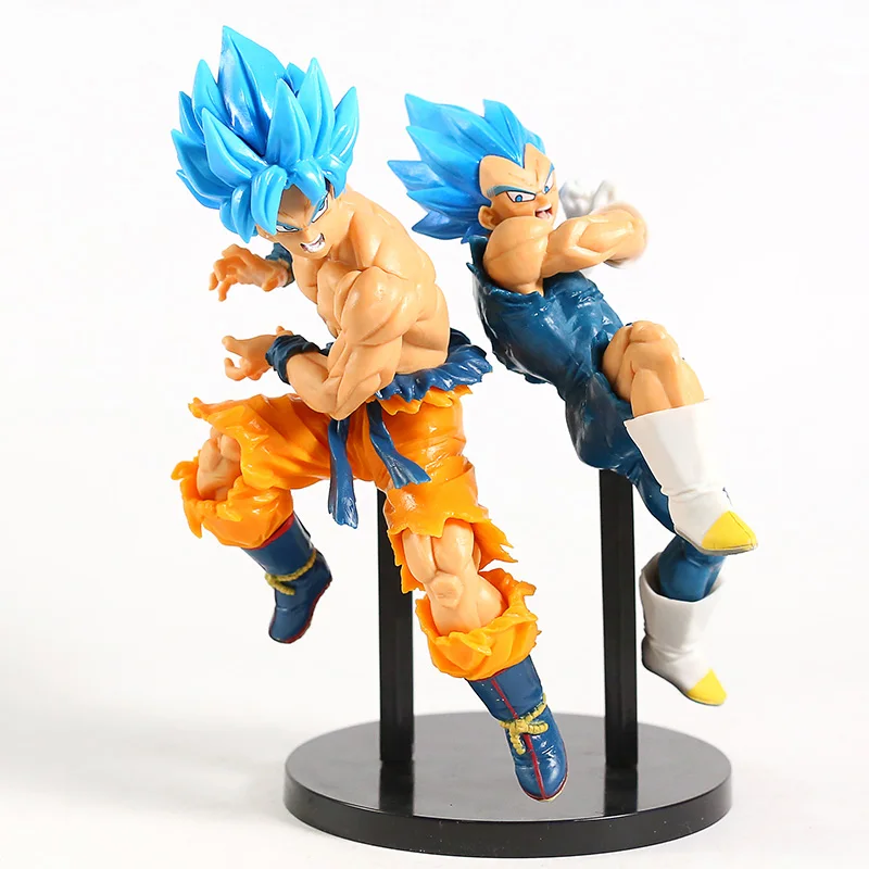 Dragon Ball Супер тег бойцов SSGSS Сон Гоку Вегета ПВХ фигурка Коллекционная модель игрушки