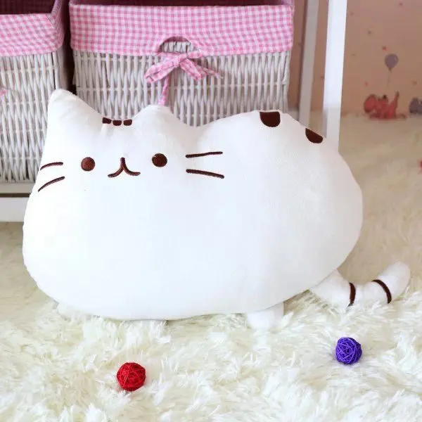 Большая подушка для кошки, плюшевые игрушки, печенье, подушка для кошки, плюшевые игрушки, подушка
