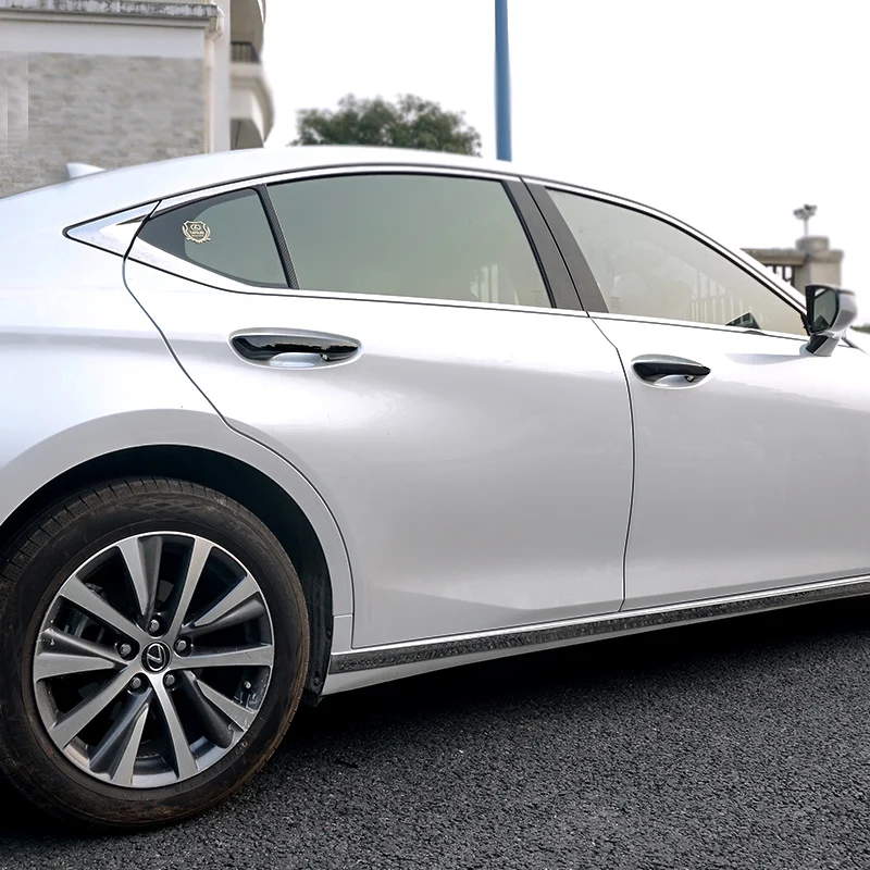 Lsrtw2017 для Lexus Es Es200 260 300h дверные ручки планки Углеволокно Декоративные интерьерные аксессуары для формовки