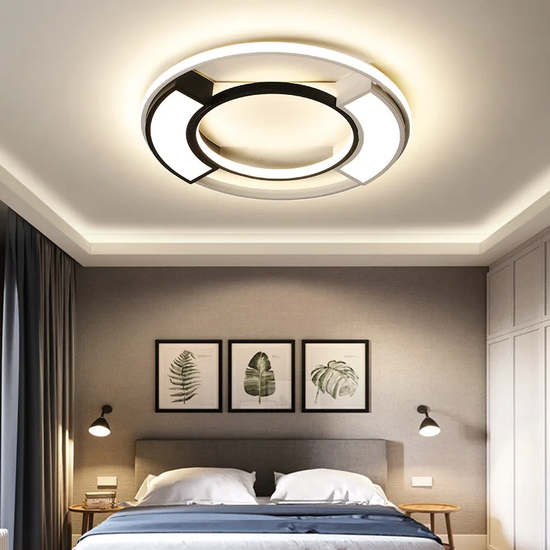 

Modern Minimalist Macaron Ultra-Thin LED Ceiling Lamp Northern European-Style Bedroom round Lamp Living Room Hallway Creative La