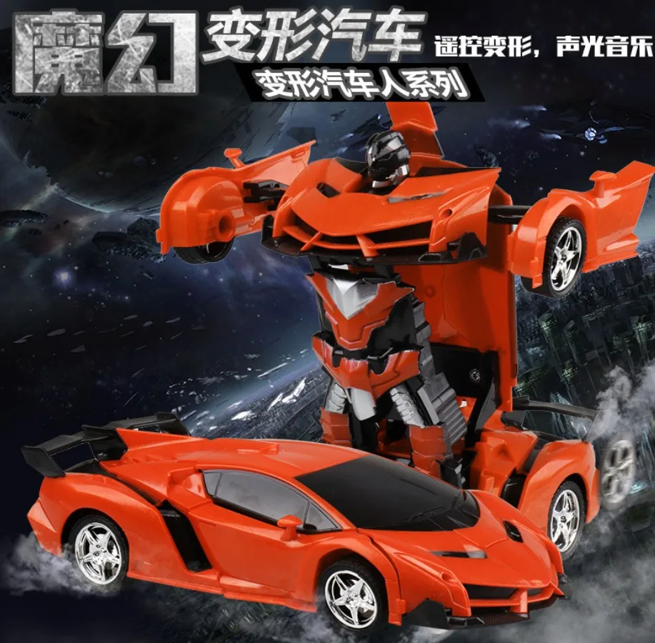 

Xuezhishan toys Electric Remote Control Car 1: 18 a Key Remote Control Transformer Robot Model Car Pack Charger
