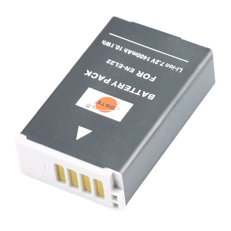 2 шт 1400mAh 7,2 V 10.1Wh EN-EL22 ENEL22 DSTE зарядное устройство с дорожным и автомобильным зарядным устройством для камеры Nikon 1 S2 J4