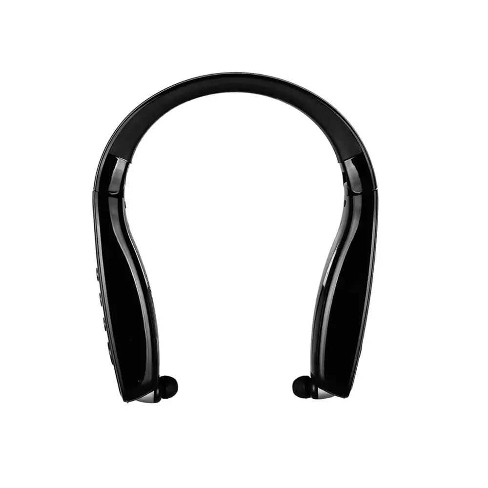 black color Abbree AR-669, Спортивная мини-рация, Ham, двухстороннее радио UHF 400-470 МГц, Шейная Bluetooth гарнитура, наушники для iphone11 - Цвет: black color