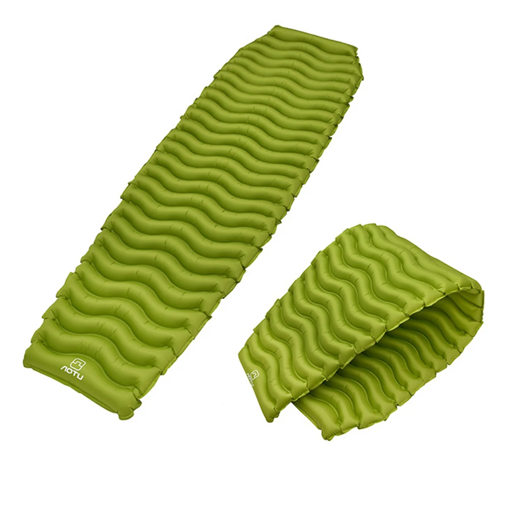 

Outdoor Moisture Proof Tent Thickening Sleeping Pad 40D Nylon Camping Mat Inflatable Cushion Comfortable Portable Small Size