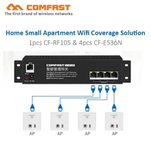 Умный дом/квартира Wi-Fi решение 4 шт. беспроводной AP RJ45+ USB порт в стене AP+ 1 шт. мини 4 порта POE питания AC управление маршрутизатор