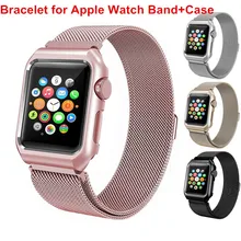 Миланская петля для Apple Watch, группа 4, 44 мм, ремешок для браслета, ремешок для Apple Watch, полосы 42 мм, 38 мм, серия 4321, металлическая сталь