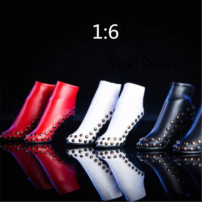 

Масштаб 1/6, женские аксессуары для фигурок, модная обувь на высоком каблуке, сапоги с шипами для 12-дюймовых экшн-фигурок, коллекция моделей И...