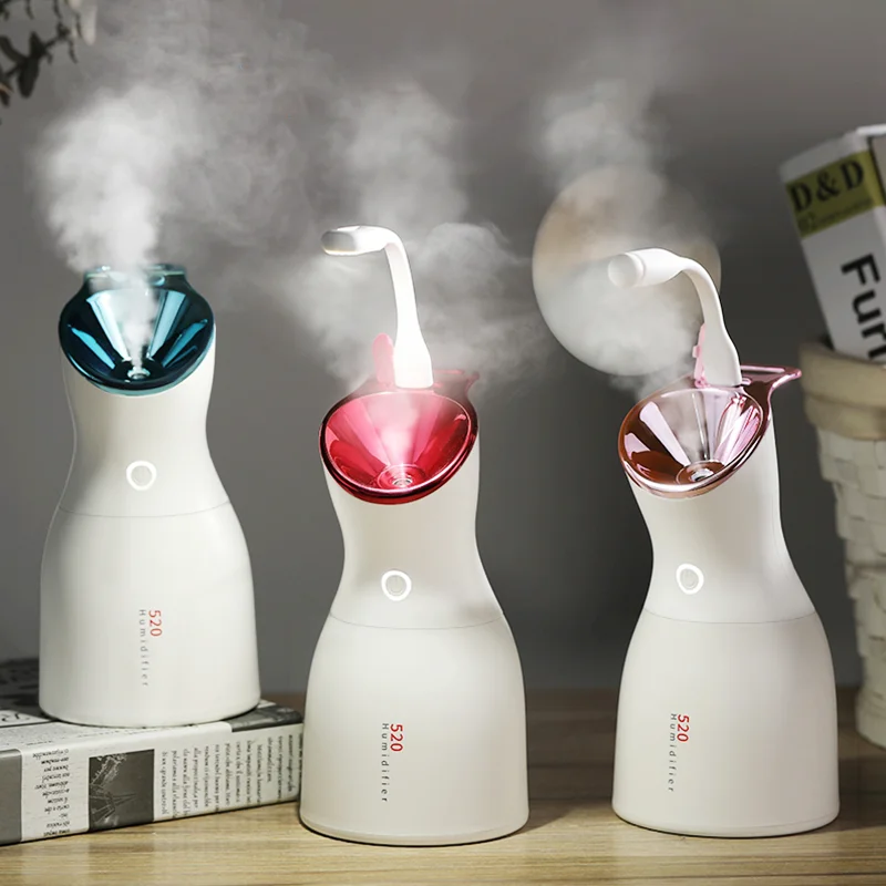 500ml 3 In 1 USB Beauty Humidifier Portable Ultrasonic Aroma Air Diffuser Purifier Atomizer Diffuser Difusor LED Night Light
