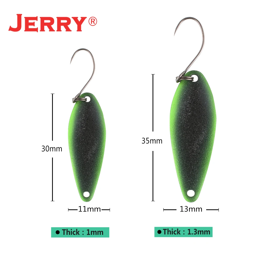 Jerry 1 шт., латунные рыболовные ложки pesca, яркие цвета, высокое качество, безделушки, форель, ложка, рыболовные приманки