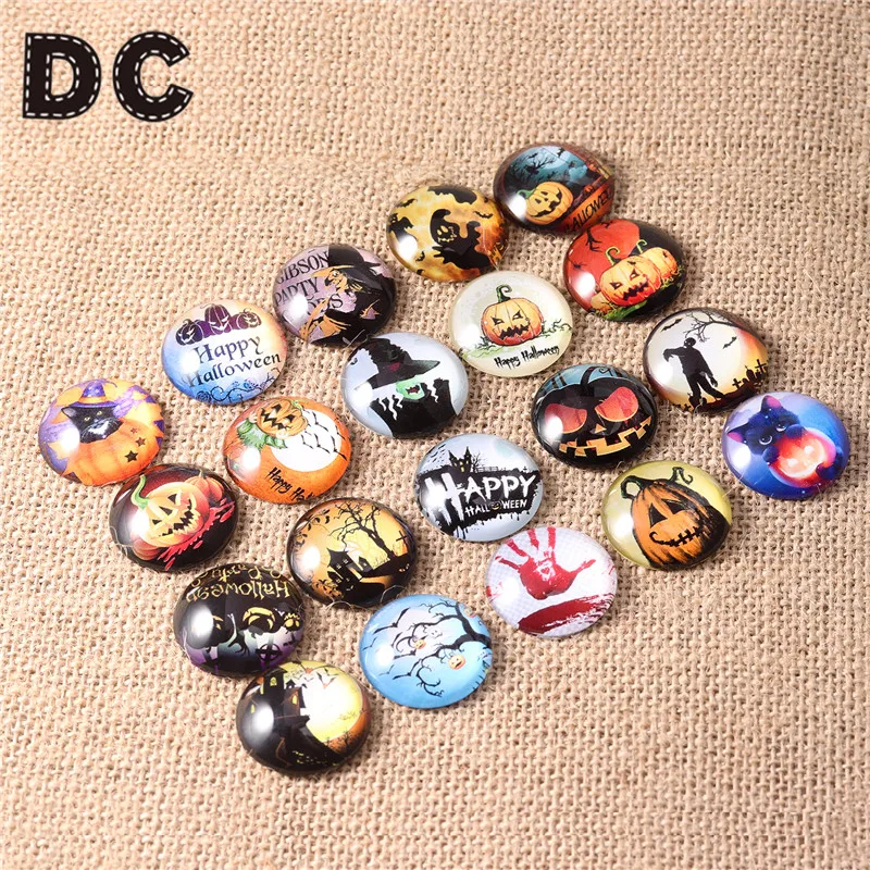 T4007A万圣节图案玻璃圆形界面