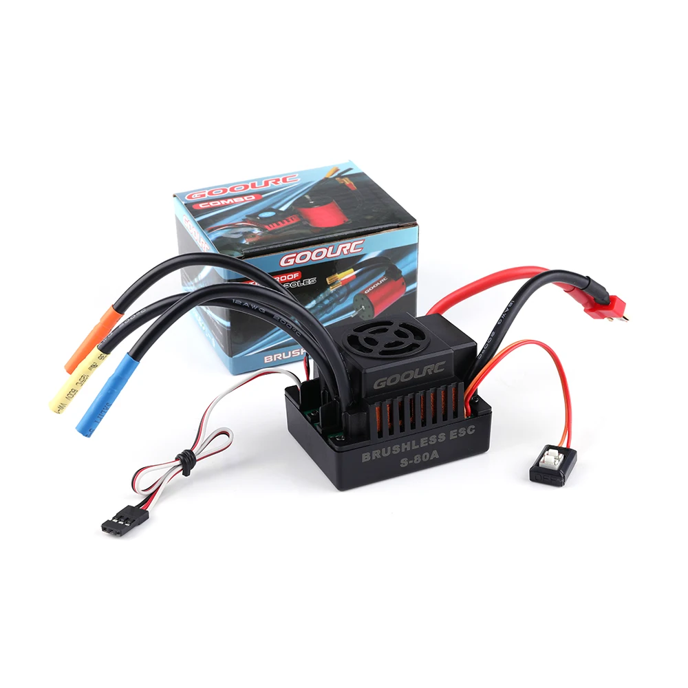 GoolRC S3674 2250KV бесщеточный двигатель 80A бесщеточный ESC и программная карта комбо набор для 1/8 RC автомобилей грузовиков запчасти