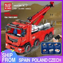 

MOULD KING 19008 The MOC-29848 Motorized Tow Truck MKII Set Technical Crane Building Blocks Bricks Children Boys Gifts Toys