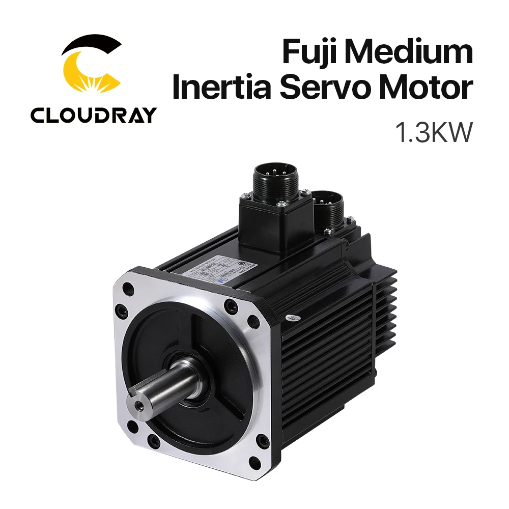 Cloudray Fuji Servo Motor Driver Kits 1.3KW AC 8.34N.m 1500r/min GYL132B6-TG2 Motor + 200-240AC Servo Driver RYH132F5