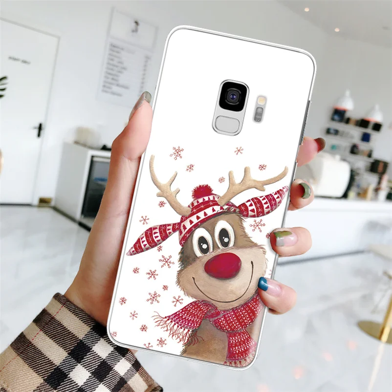 sdbdylu Счастливый год чехол для samsung Galaxy J4 J6 A6 A8 плюс J8 A7 A9 A3 A5 J3 J5 J7 Prime Рождество чехол из термополиуретана и силикона - Цвет: sdbdylu