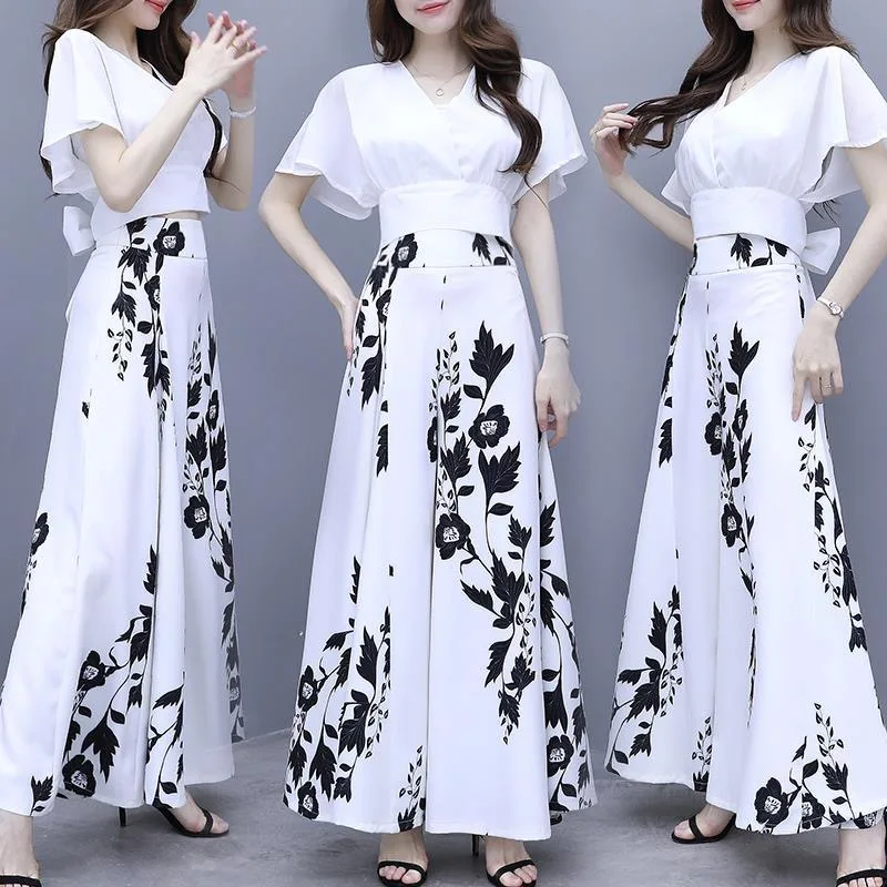 Hong Kong style retro temperament sexy Hepburn style two-piece suit Office Lady  Button Fly  Knee-Length  Polyester