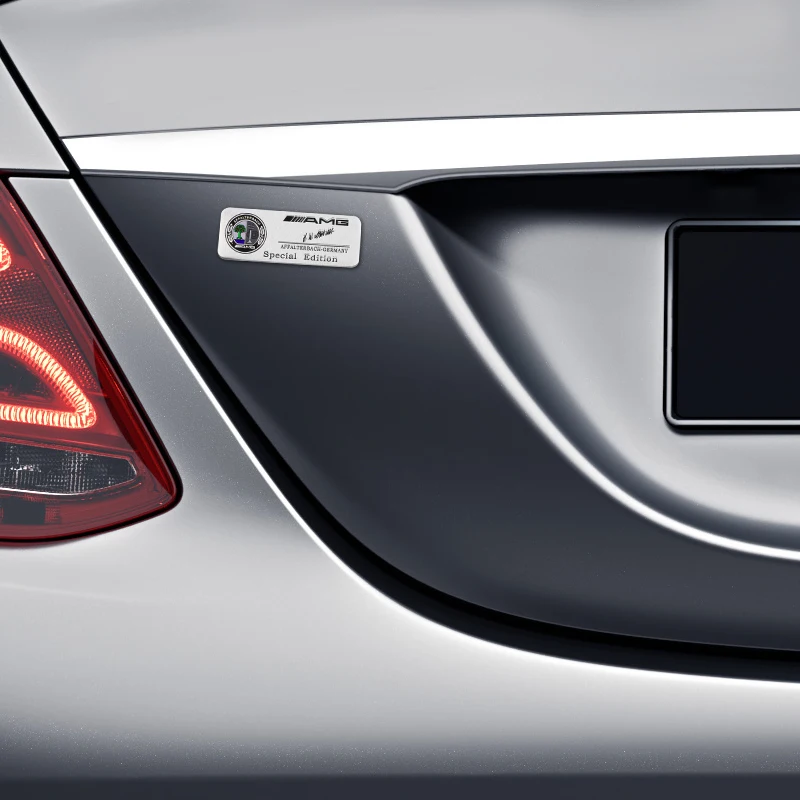 Car Metal Label 3D Apple Tree Metal Label Stickers for Mercedes Benz AMG W204 W203 W212 W211 W124 W210 GLC GLE CLA GLA W205 W213