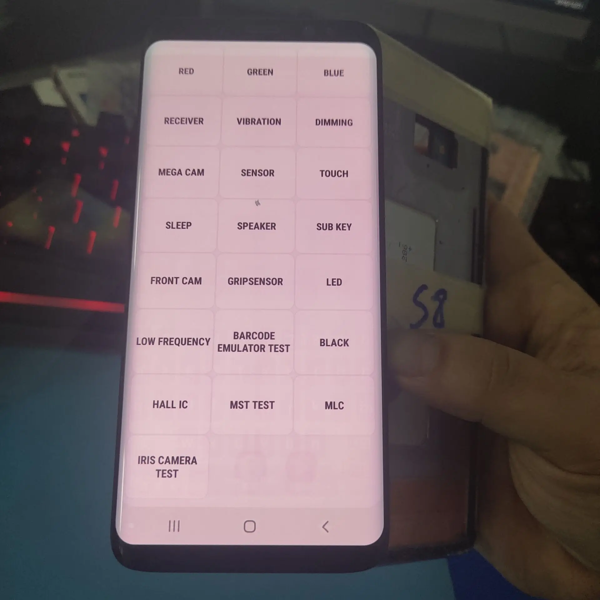 S8 type 1 Супер AMOLED ЖК-дисплей для samsung Galaxy S8 G950 G950F ЖК-дисплей сенсорный экран дигитайзер битые пиксели без рамки - Цвет: S8 type 1