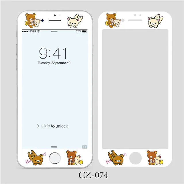 Две oroll Melody Две звезды pompomparin протектор экрана для iPhone 6 6S 7 8 plus защитная пленка из закаленного стекла - Цвет: 16